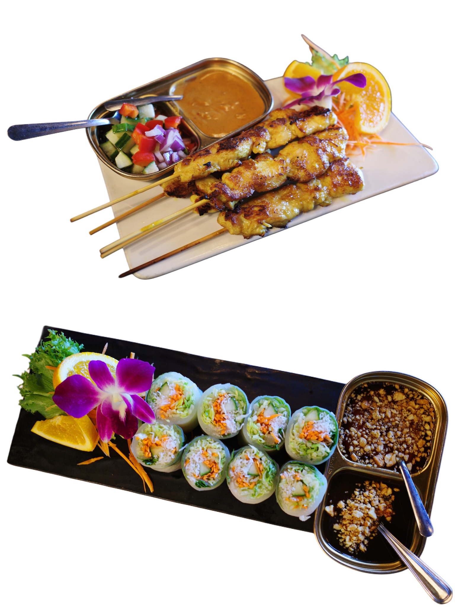 Chicken Satayand Fresh Soft Roll